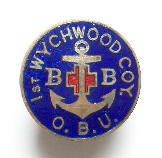 Boys Brigade 1st Wychwood Company Old Boys Union lapel badge 