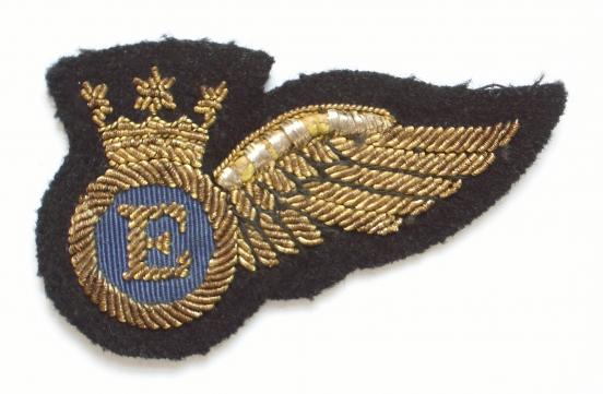 BOAC Airline flight engineers brevet gold bullion badge