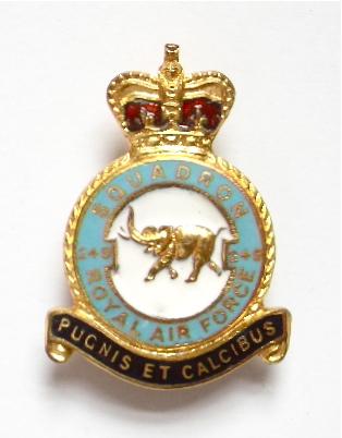RAF No 249 Battle of Britain Squadron Royal Air Force Badge c1950s