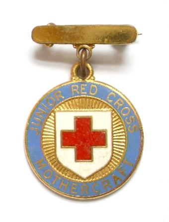 British Red Cross Society Junior branch mothercraft badge