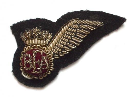 BEA Airline aircrew silver bullion brevet wing badge