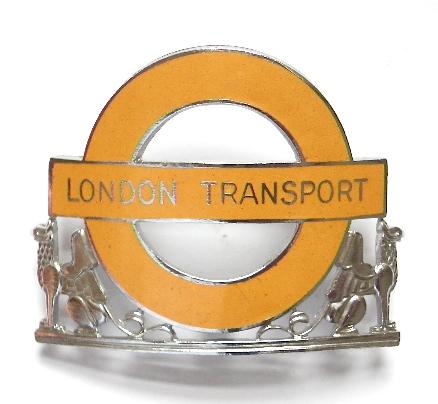 London Transport Underground Railway senior staff cap badge