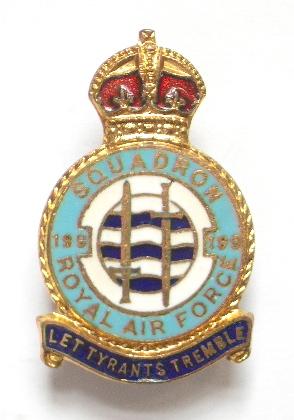 RAF No 199 Bomber Squadron Royal Air Force Badge c1940s