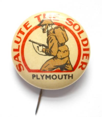 Salute The Soldier Plymouth wartime fundraising badge
