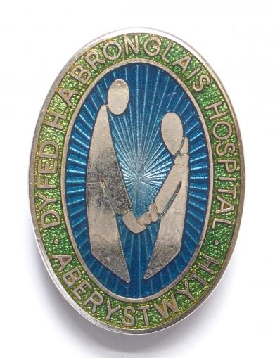 Dyfed H.A. Bronglais Hospital Aberystwyth nurses badge