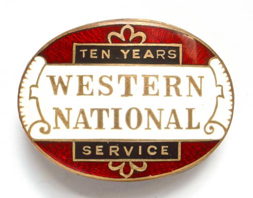 Western National Omnibus Company bus drivers cap badge