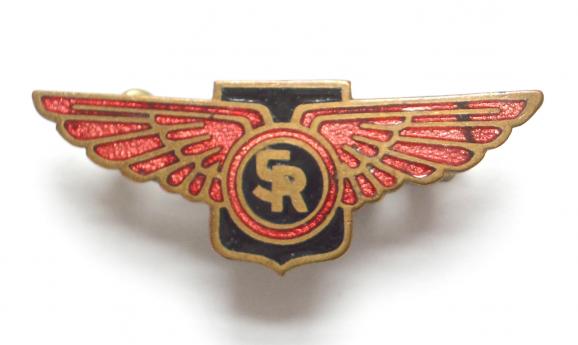 Saunders-Roe Ltd aircraft company construction workers badge c1940s