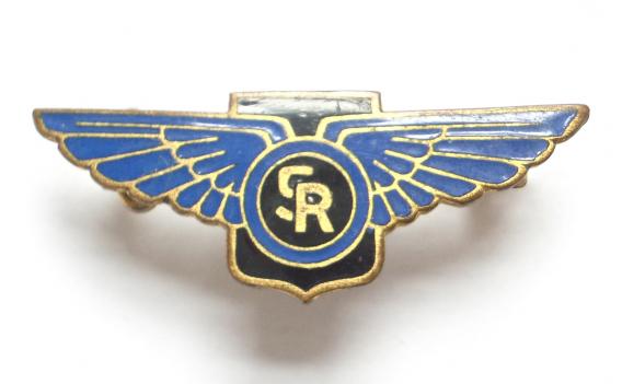 Saunders-Roe Ltd aircraft company construction workers badge c1940s