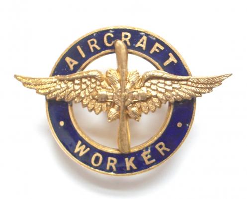 Aircraft Worker Airco De Havilland style propeller badge