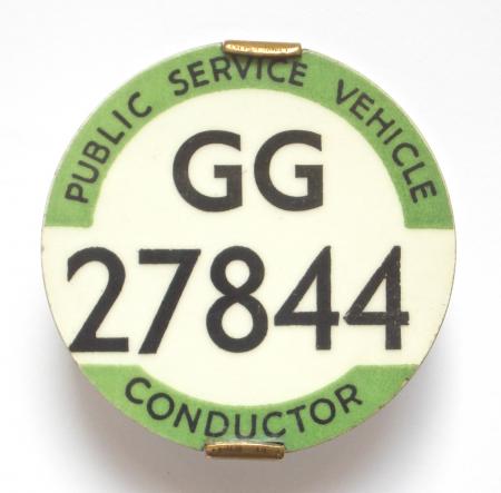 PSV Bus Conductor South Wales Transport licensing badge