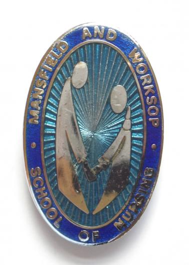 Mansfield and Worksop school of nursing hospital badge