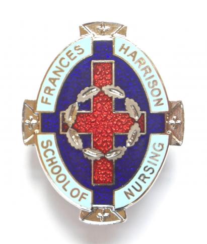 Frances Harrison school of nursing hospital badge