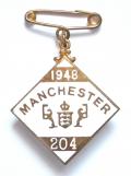 1948 Manchester Racecourse horse racing club badge