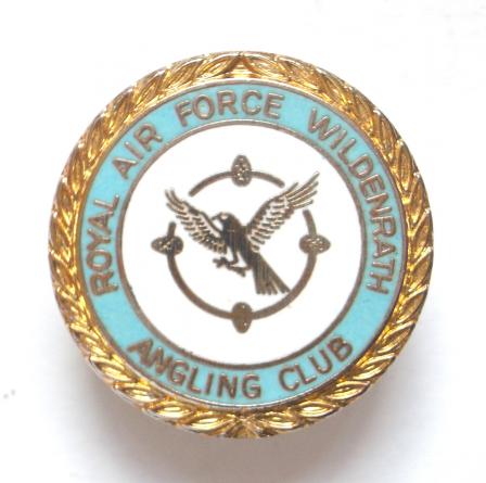 Royal Air Force Wildenrath Station angling club fishing badge
