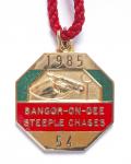 1985 Bangor Racecourse Steeple Chases horse racing club badge