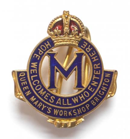 WW1 Queen Marys Workshop Brighton motor instructor staff badge
