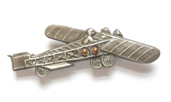 French pioneer aviator Louis Bleriot monoplane badge