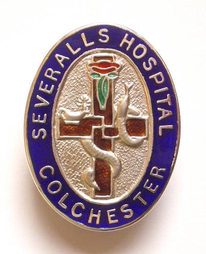 Severalls Hospital Colchester 1956 silver nurses badge