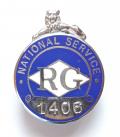 WW2 Richard Garrett Engineering Works on national war service badge