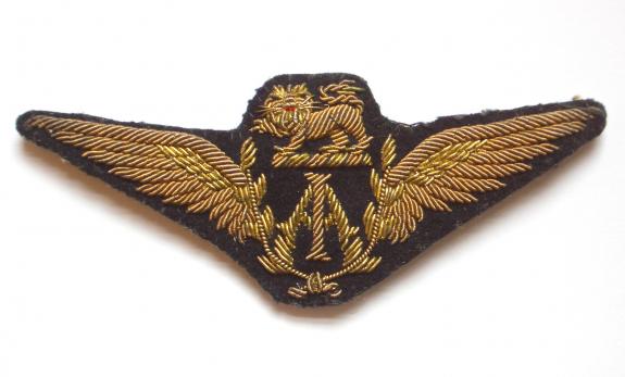 Imperial Airways gold bullion pilots wing uniform badge