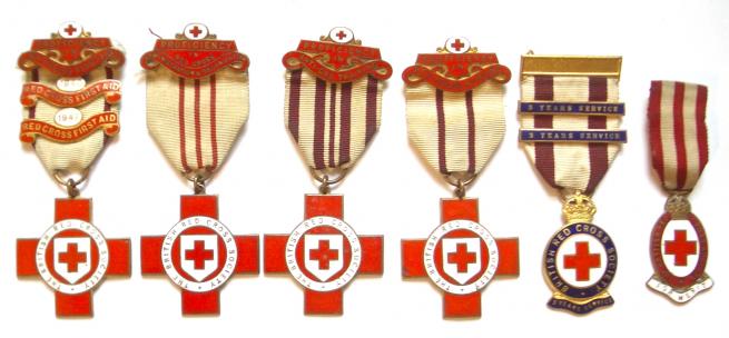 British Red Cross Society 1940s group of six medals