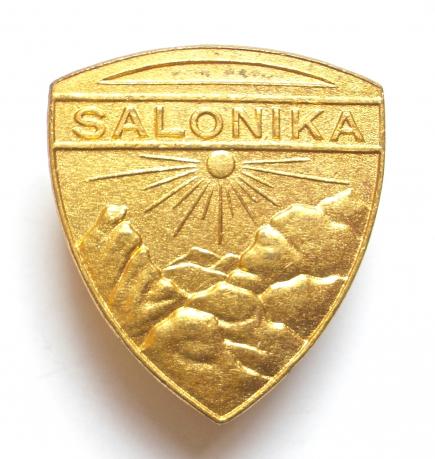 WW1 British Salonika Force Greece lapel badge
