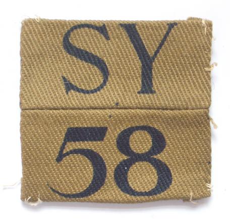 WW2 Home Guard SY 58 Purley Surrey designation badge