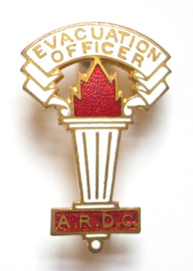 WW2 Rural District Council ARDC evacuation officer badge