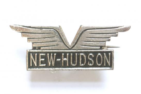 New Hudson Motorcycles promotional badge c1940s