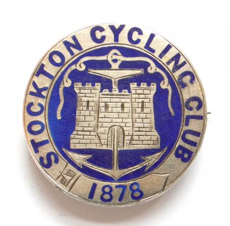 Stockton Cycling Club 1899 Hm silver membership badge
