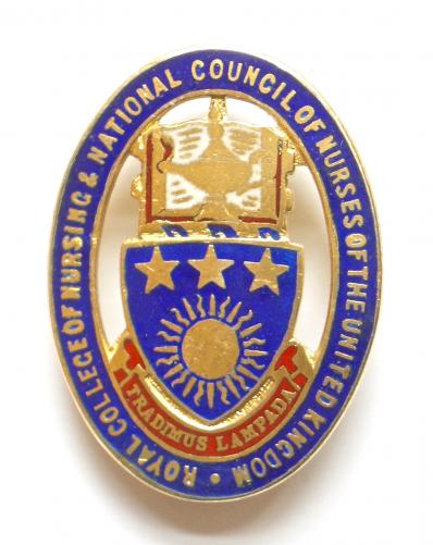 Royal College of Nursing & National Council of Nurses 1970 silver badge