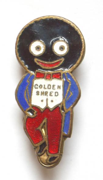 Robertsons Happy Golly standard white waistcoat advertising badge