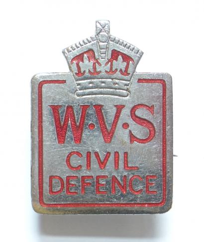 WW2 Civil Defence WVS home front badge 
