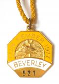 1977 Beverley horse racing club members badge