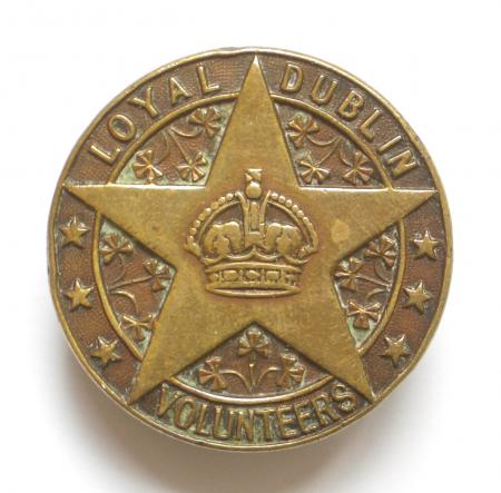 WW1 Loyal Dublin Volunteers Irish VTC officially numbered badge