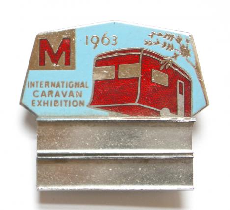 1963 International Caravan Exhibition Earls Court Badge