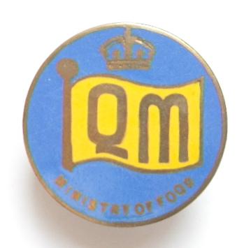 Queens Messenger Convoys Ministry of Food womens volunteer badge