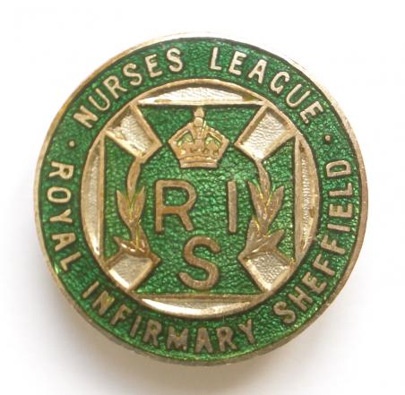 Royal Infirmary Sheffield nurses league badge
