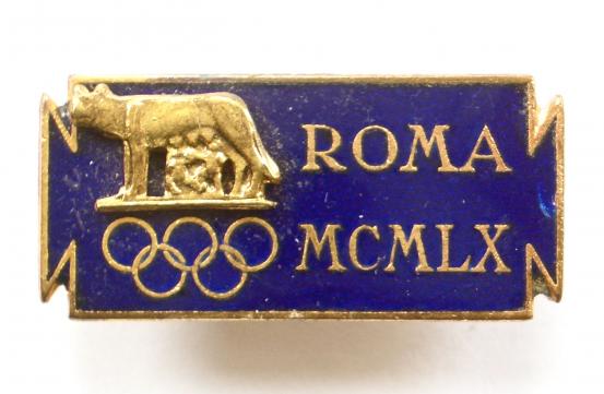 1960 Olympic Games Rome official souvenir badge