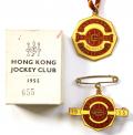 1955 Sha Tin Racecourse Hong Kong Jockey Club Badges