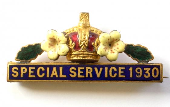 1930 Primrose League special service badge