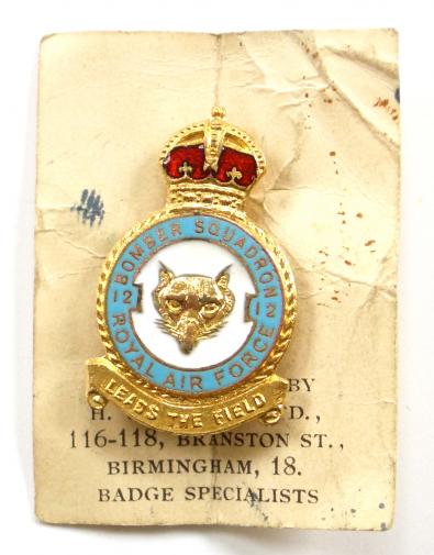 RAF No 12 Bomber Squadron Royal Air Force Badge c1940s