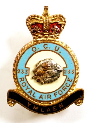 RAF No 233 OCU Royal Air Force operational conversion unit badge