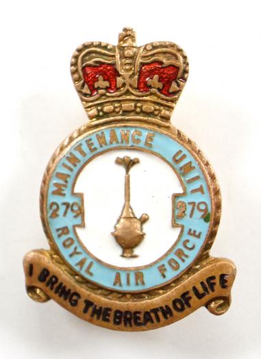 RAF No 279 Maintenance Unit Cardington Royal Air Force Badge c1950s