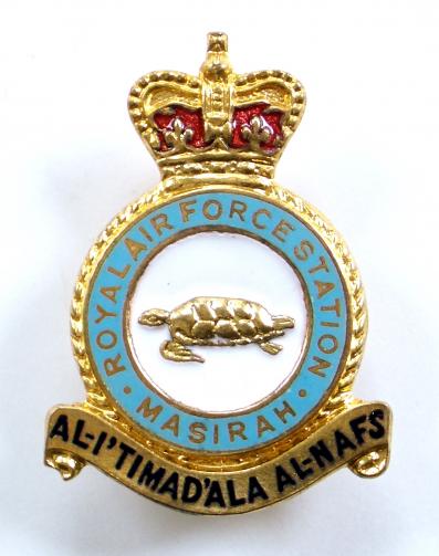 RAF Station Masirah Oman Royal Air Force Badge circa 1950s