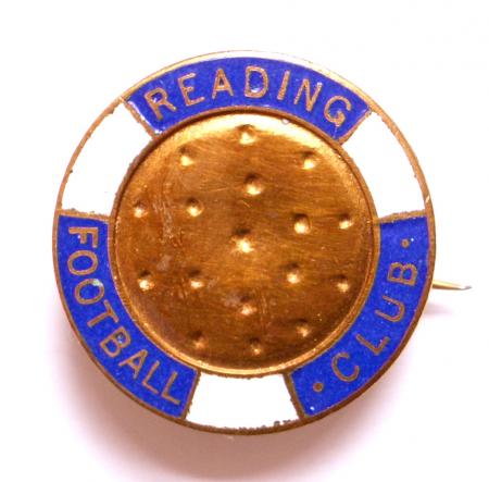 Reading Football supporters club badge circa 1930s