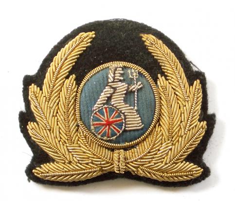 Britannia Airways gold bullion airline cap badge