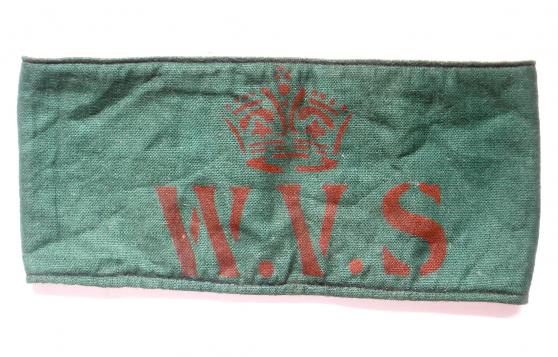 WW2 Womens Voluntary Service WVS home front armband