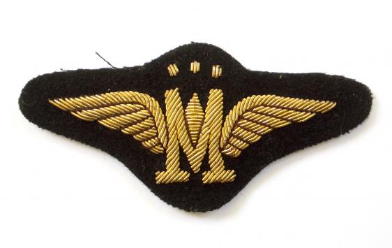 Monarch Airlines gold bullion pilot's wing badge