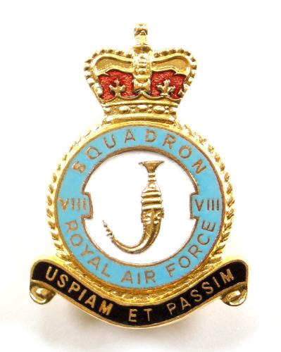 RAF No 8 Squadron Royal Air Force Badge circa 1950s